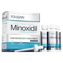 „Foligain“ mažo alkoholio koncentracijos minoksidilas 5 % plaukų augimo priemonė vyrams – 3 vnt.