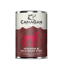 Canagan Venison & Wild Boar Stew konservai su elniena ir šerniena šunims, 400 g