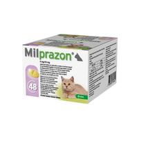 Milprazon 4 mg/10 mg tabletės nuo kirminų mažoms katėms ir kačiukams, 1 tabl.