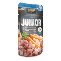 Belcando Junior konservai su vištiena ir morkomis jauniems šunims, 125 g