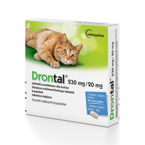 Drontal Cat tabletės nuo kirminų katėms, 1 tabl.