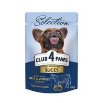 Club 4 Paws Premium Selection konservai su jautiena ir daržovėmis padaže suaugusiems šunims, 85 g