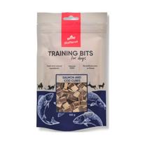 BioPlanet Training Bits skanėstai lašišos ir menkės kubeliai šunims, 100 g