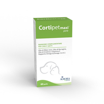 Aurora Biofarma Maxi Cortipet pašaro papildas šunims ir katėms, 60 kaps.