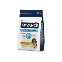 Advance Sensitive Medium sausas pašaras su lašiša suaugusiems šunims, 3 kg