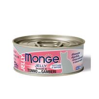 Monge Jelly konservai su tunu ir krevetėmis katėms, 80 g