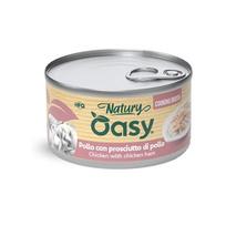 Oasy Natury Cooking Broth konservai su vištiena ir kumpiu katėms, 85 g