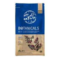 Bunny Botanicals Mid Mix su mėlynųjų rugiagėlių žiedais ir ežiuole pašaro papildas graužikams, 120 g