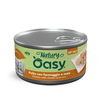 Oasy Natury Soft Jelly konservai su vištiena, sūriu ir kukurūzais šunims, 150 g