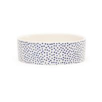 Scruffs Coastal keramikinis dubenėlis su taškeliais šunims, Balta, 15 cm