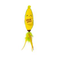 Catstages Kicker Peelin' bananas žaislas katėms, Geltona