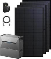 "Anker SOLIX Balcony Power Station" su atmintimi, "Solar Bank 3 E2700 Pro" (2680Wh), BP2700 (2680Wh), 4 x 500W saulės baterijos, 4 MPPT (3600W), iki 16 kWh, 1200W dvikryptė, "Anker Intelligence", kištukas