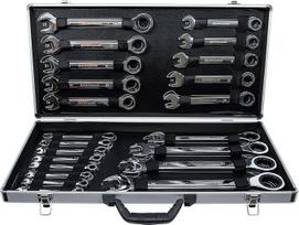 "BGS Diy 30009" reketinių žiedinių veržliarakčių rinkinys SW 6 - 32 mm 22 dalių
