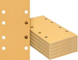 "Bosch" 50 x Expert C470 švitrinio popieriaus rinkinys su 8 skylutėmis (dažams ant medienos, skersmuo 93 x 186 mm, grūdėtumas 10 x 60, 10 x 80, 10 x 120, 10 x 180, 10 x 240, profesionalūs priedai, orbitinis šlifuoklis)