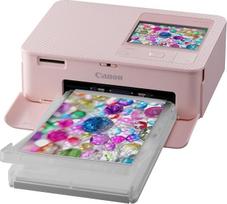 "Canon SELPHY CP1500" mini nuotraukų spausdintuvas Mobilus nešiojamasis spausdintuvas (iki 10 x 15 cm dydžio atviruko, WLAN, belaidis, termosublimacija, programėlė, 100 metų išliekanti spalva), rožinis [be juostelės / popieriaus be baterijos]