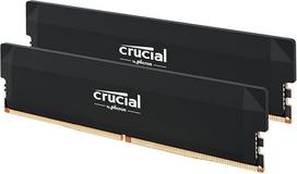 "Crucial Pro CP2K32G64C40U5B" DDR5 RAM rinkinys (2x32GB) 6400MHz CL40, spartinimo žaidimams, "Intel XMP 3.0" / "AMD EXPO", kompiuterio atmintis juoda