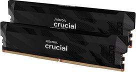 "Crucial Pro" DDR5 RAM 32GB rinkinys (2x16GB) 6400MHz CL32, žaidimų kompiuterių atmintis, "Intel XMP 3.0" / "AMD Expo", juoda - CP2K16G64C32U5B