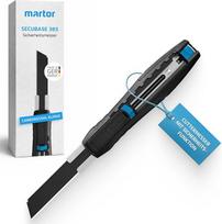 "MARTOR Secubase 383 Black Edition Cutter Knife" - "Premium" apsauginis peilis su įlenkiama geležte - juodas, itin aštrus, "Craftsman