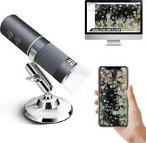 "Ninyoon" 4K "WiFi" mikroskopas "iPhone Android", nuo 50 iki 1000X USB skaitmeninis mikroskopas Belaidis Super HD endoskopinis fotoaparatas, suderinamas su visais mobiliaisiais telefonais "iPad" "Android" planšetiniu kompiuteriu "Windows Mac