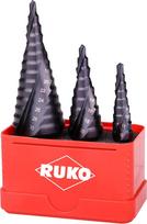 "Ruko" A101032F TiAlN (titano aliuminio nitrido) laiptuotų grąžtų rinkinys