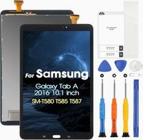 "Samsung Galaxy Tab A 2016" skystųjų kristalų ekranas, skirtas "Galaxy Tab A 2016" SM-T580 SM-T585 SM-T587 10,1 colio skystųjų kristalų ekranas, jutiklinis ekranas, skaitmeninis ekranas, pilnas surinkimas su remonto rinkiniu, juodas