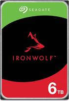 "Seagate IronWolf" 6 TB, NAS vidinis kietasis diskas, 9 cm, 5400 aps./min, 256MB spartinančioji atmintis, SATA 6GB/s, sidabrinės spalvos, įskaitant duomenų gelbėjimo paslaugą (ST6000VNZ06)