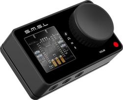 "SMSL Nano ONE Pro" išorinė garso plokštė "Hi-Fi" DSP lustas, virtualus 7.1 erdvinis garsas "Windows" / "Mac" / "Smartphone" / žaidimams, 3,5 mm ausinių išvestis, mikrofono įvestis, "Plug and Play" be tvarkyklės, magnetinis pagrindas (juoda)