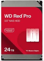 "WD Red Pro" 24 TB NAS vidinis 3,5 colio kietasis diskas - 7200 aps./min, SATA 6Gb/s, CMR, 512MB spartinančioji atmintinė