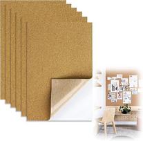 6 lipnių kamštinių lentų pakuotė, 30 x 21 cm, storos kamštinės lentos amatams, 1 mm storio kamštiniai lakštai, skirti sienų apdailai, pasidaryk pats