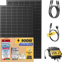 900 W galios balkono elektrinė - 800 W galios balkono elektrinės komplektas - naujausias 800 W inverteris - saulės sistemos komplektas - 450 W dviaukštės saulės baterijos su priedais - 3 m