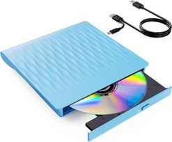 DANGZW Išorinis DVD CD diskas, USB 3.0 C tipo plonas nešiojamasis CD DVD +/- RW ROM išorinis USB diskas, DVD įrašymo įrenginys, grotuvas ir rašytuvas nešiojamiesiems kompiuteriams, Windows 11/10/8/7/XP/Vista, Linux ir MacOS