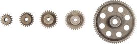 Diferencialo diferencialas Haupt Metall Stirnrad 64T 17T 21T 26T 29T Motor Getriebe RC Teil für 1/10 LKW Brontosaurus 94111