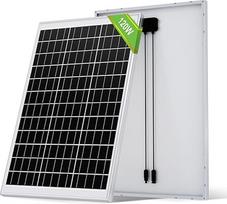 ECO-WORTHY 120 W 12 V saulės kolektorių monokristalinis saulės modulis su labai efektyviu aliuminio rėmeliu, fotovoltinis modulis 12 V akumuliatoriams Valtis, namelis ant ratų, sodo namelis, namas