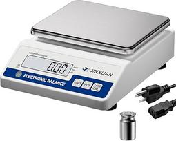 Laboratorinės svarstyklės, 1000/0,01 g didelio tikslumo elektroninės mokslinės svarstyklės, analitinės svarstyklės su 7 vienetais, konversijos LCD ekranu, 200 g kalibravimo svarstyklėmis ir įkraunama baterija