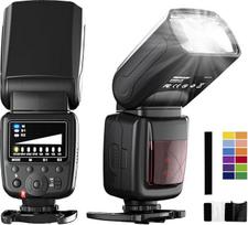 PHOTOOLEX Speedlite fotoaparato blykstė, suderinama su "Canon Nikon Panasonic" "Olympus Pentax" ir kitais DSLR fotoaparatais Skaitmeniniai fotoaparatai su standartiniu "Hot Shoe", fotoaparato blykstė su 12 spalvotų filtrų