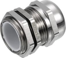 QUARKZMAN 1 vnt. nerūdijančio plieno vandeniui atsparus reguliuojamas 6-13 mm kabelio įvorė elektros korpusui, [sidabro tonas]