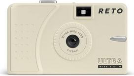 RETO Ultra Wide & Slim Film Camera - Cream (kreminės baltos spalvos) - 22 mm analoginis plačiakampis fotoaparatas - Vivitar Ultra Wide - Superheadz
