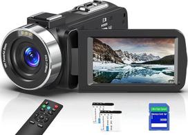 Vaizdo kamera 8K 64MP vaizdo kamera 18X skaitmeninis priartinimas IR naktinio matymo vaizdo kamera 3,0 colių UHD jutiklinis ekranas WiFi vaizdo kamera "YouTube" su SD kortele, 2.4G nuotolinio valdymo pultu ir 2 baterijomis