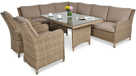 Lauko baldų komplektas MARYLAND DINING, Brown