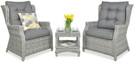 Lauko baldų komplektas TRIVENTO DUO, Stone Grey