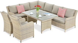 Lauko baldų komplektas MARYLAND DINING, Beige