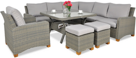 Lauko baldų komplektas TOLEDO DINING, Grey