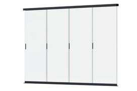 Stumdoma stiklinė sienelė pavėsinėms Pergola ELEGANCE/DELUXE/FUSION 4 m, antracito sp.