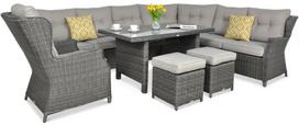 Lauko baldų komplektas TRIVENTO DINING, Dark Grey
