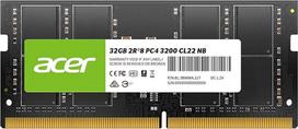 "Acer SD100" 32GB DDR4 SODIMM 3200MHz CL22-260-Pin kompiuterio operatyvioji atmintis - žemos įtampos atminties modulis - kompiuterio atminties modulis, skirtas nešiojamiesiems kompiuteriams ir nešiojamiesiems kompiuteriams atnaujinti (vienas)