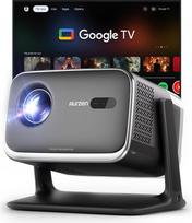 "Aurzen Boom Mini 4-in-1" išmanusis projektorius su "Google TV", 4K palaikomas namų kino ir lauko projektorius, 20 W "DoIby" garso įrašas, 500 ANSI projektorius, "ToF" automatinis fokusavimas ir "Keystone" korekcija, "WiFi" / "Bluetooth" / mobilusis ryšys