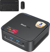 "Blackview MP50" mini kompiuteris su klaviatūra ir pele, "AMD Ryzen 5 3500U" (8 gijos, stipresnis nei 4300U), "Radeon Vega 8" grafika, 16GB RAM + 512GB SSD "Win 11 Pro", 4K UHD, tylus biuro stalinis kompiuteris, 3 metai