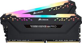 "Corsair Vengeance RGB PRO" 16GB (2x8GB) DDR4 3200MHz C16 XMP 2.0 Enthusiast RGB LED apšvietimo atminties rinkinys - juodas