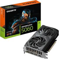 "Gigabyte GeForce RTX 5060 WINDFORCE MAX OC 8G" vaizdo plokštė - 8GB GDDR7, 128 bitų, PCI-E 5.0, 2512 MHz branduolio dažnis, 3x DisplayPort, 1x HDMI, NVIDIA DLSS 4, GV-N5060WF2MAX OC-8GD