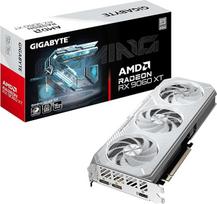 "Gigabyte" žaidimų vaizdo plokštė "Radeon RX 9060 XT OC Ice 16G" - 16GB GDDR6, 256 bitų, PCI-E 5.0, 3320 MHz branduolio taktinis dažnis, 2 x DisplayPort, 1 x HDMI, GV-R906XGAMINGOCICE-16GD